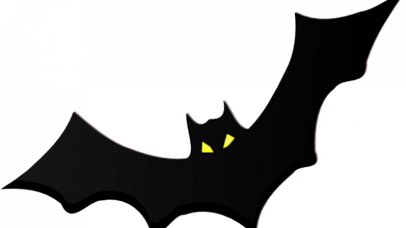 Drawn Bat Cartoon - Bat Clip Art (585x329), Png Download