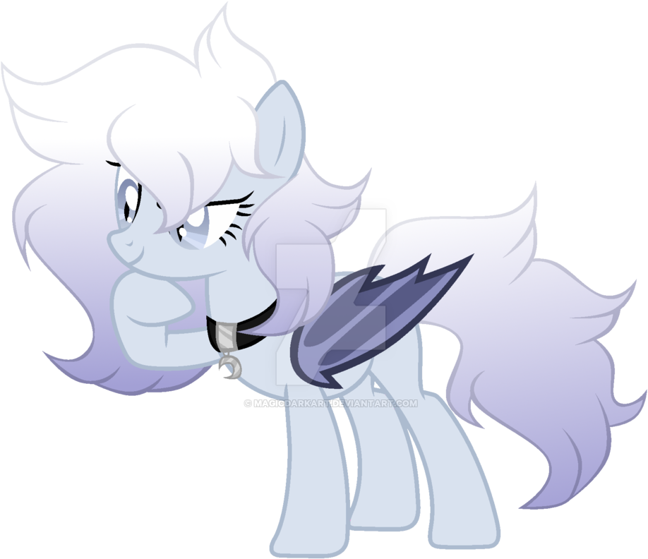 Magicdarkart, Bat Pony, Deviantart Watermark, Female, - Artist (1024x920), Png Download