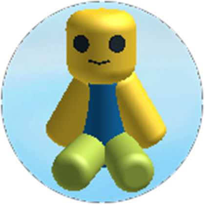Tiny Noob - Roblox Noob Badge (420x420), Png Download