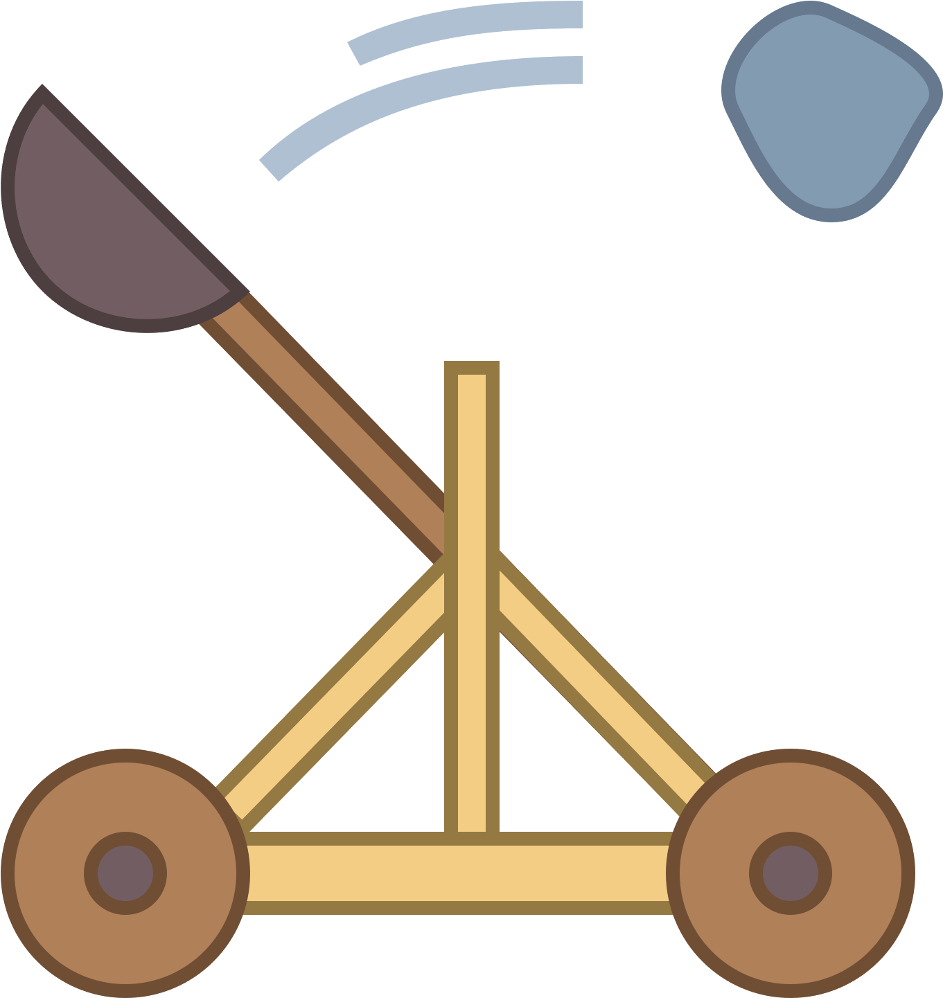 Catapulta Png - Cartoon Catapult Png (1600x1600), Png Download