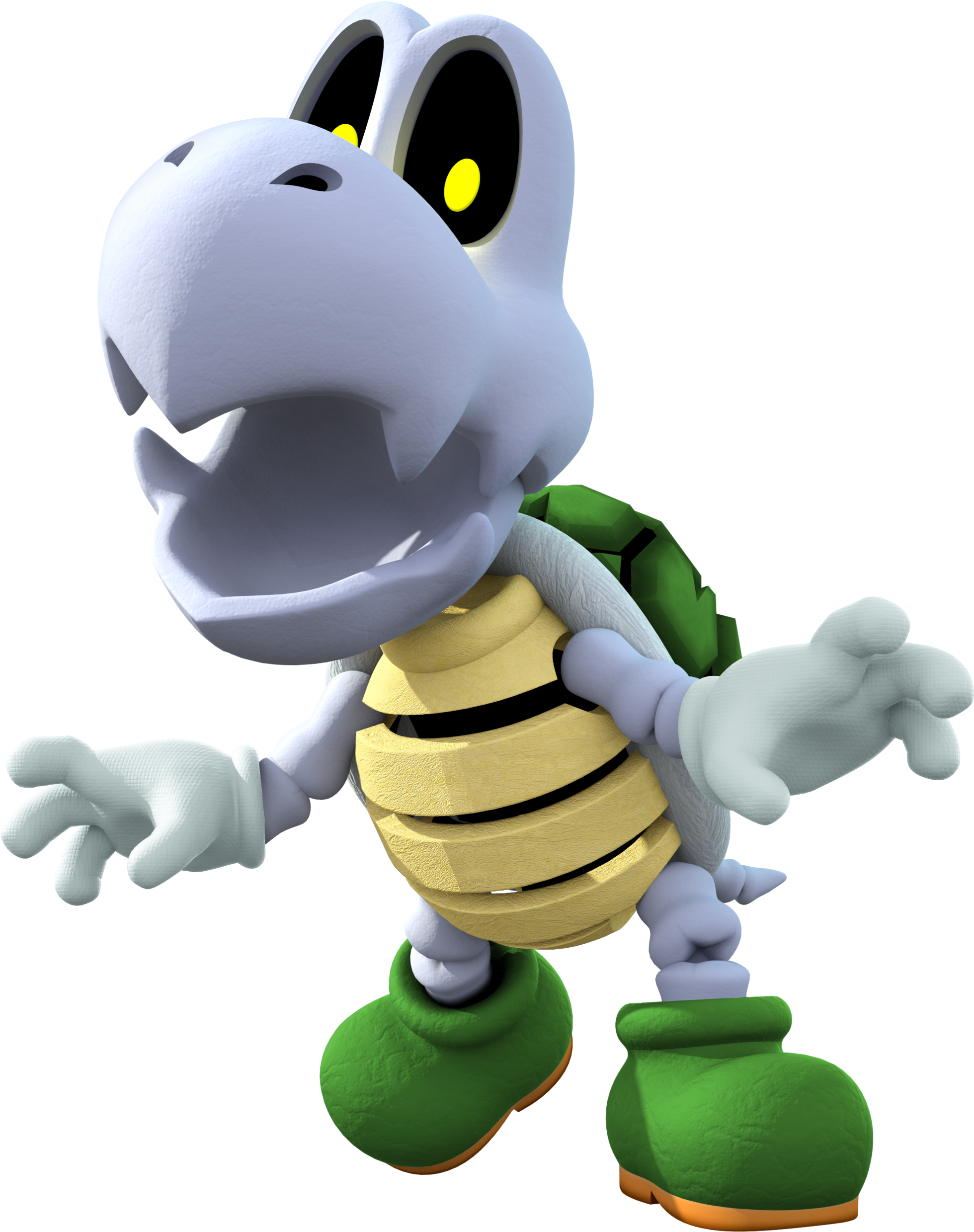 Acl Mk8 Green Dry Bones - Mario Party: Star Rush (2000x2504), Png Download