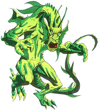 Fin Fang Foom From Official Handbook Of The Marvel - Fin Fang Foom (336x373), Png Download