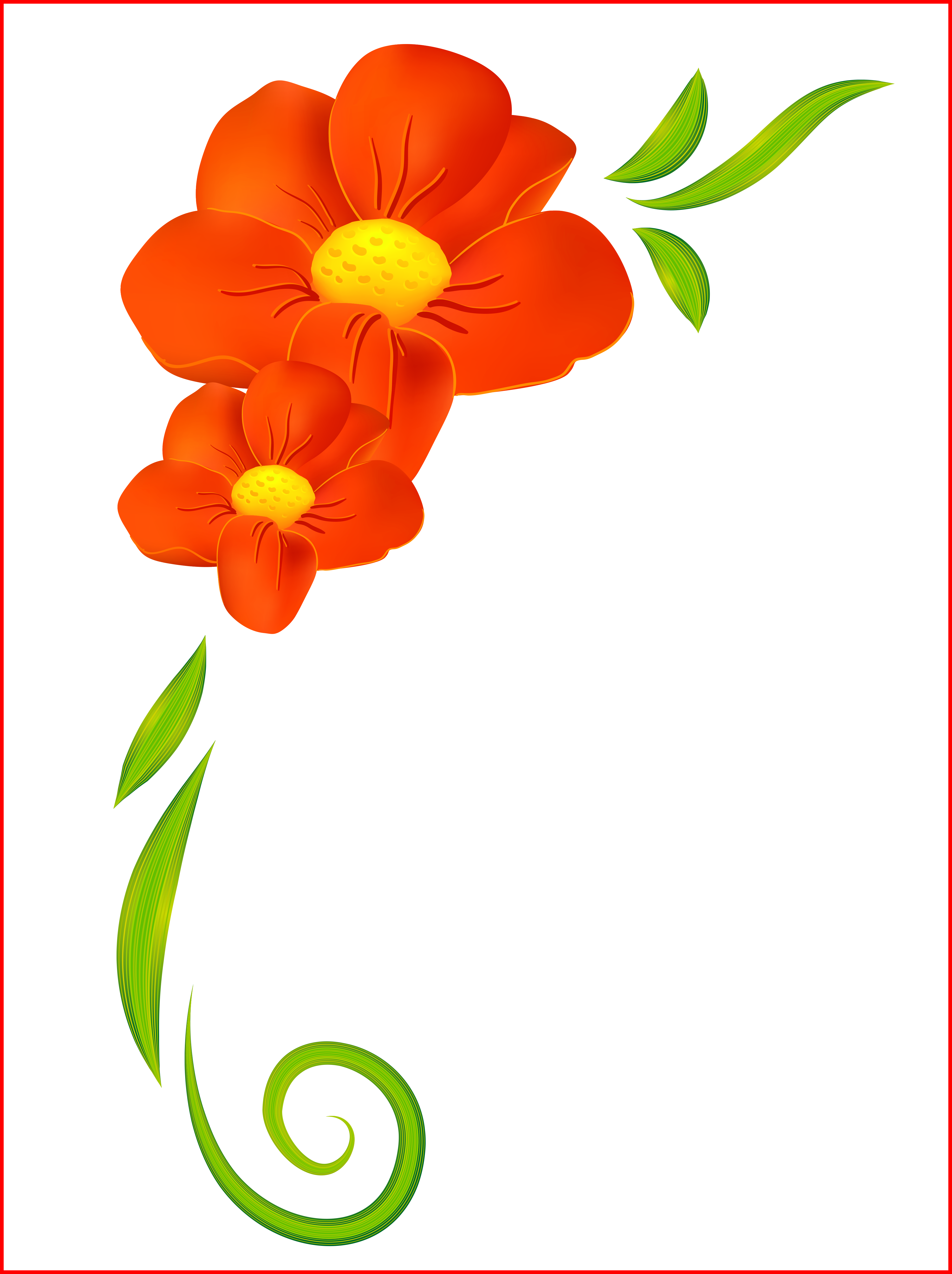 Appealing Orig Png Clip Art And Paint - Flower Border Clipart Png (3954x5293), Png Download