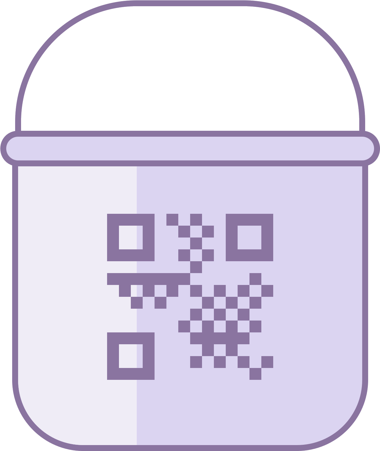 Paint Bucket With Qr Icon - Jabatan Perkhidmatan Veterinar Malaysia (1600x1600), Png Download
