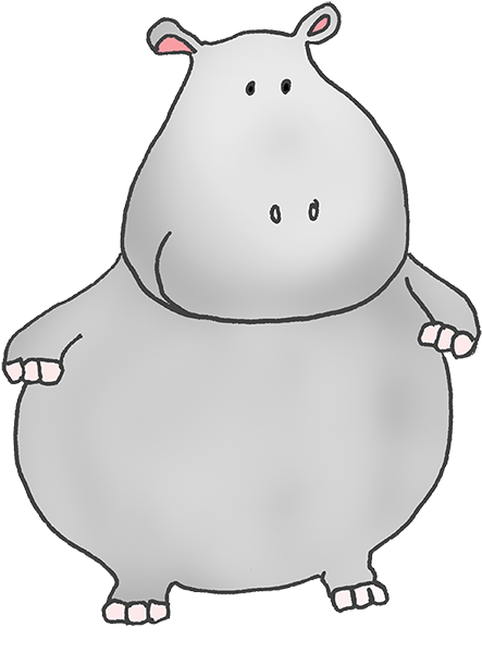 Hippopotamus Clipart - Google Search - Cartoon Hippos (531x669), Png Download