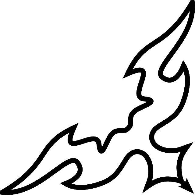 Celtic, Flourish, Corner, Tribal, Fancy - Imagenes Abstractas En Blanco Y Negro (640x640), Png Download