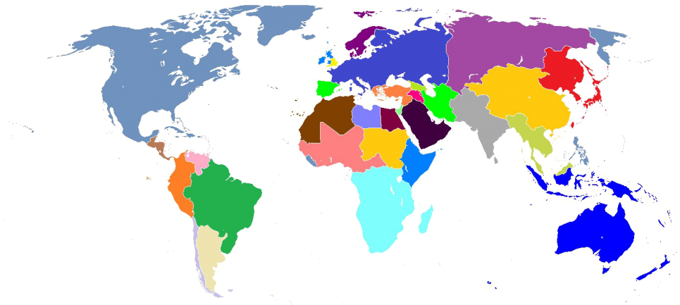 World Map Png File - Länder Som Deltog I Första Världskriget (1024x432), Png Download