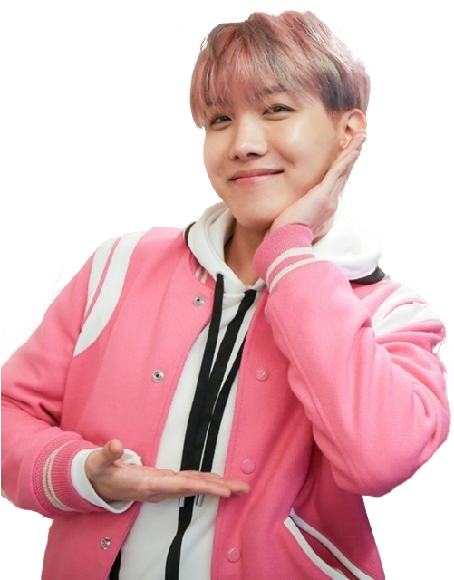 @louex Shared By U Ji On We Heart It - J Hope Pink Transparent (500x673), Png Download