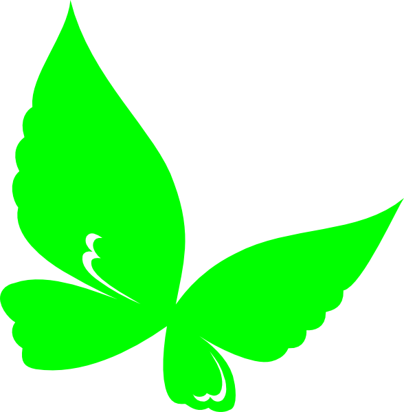 Lemon Vector Green - Green Butterfly Vector Png (588x599), Png Download
