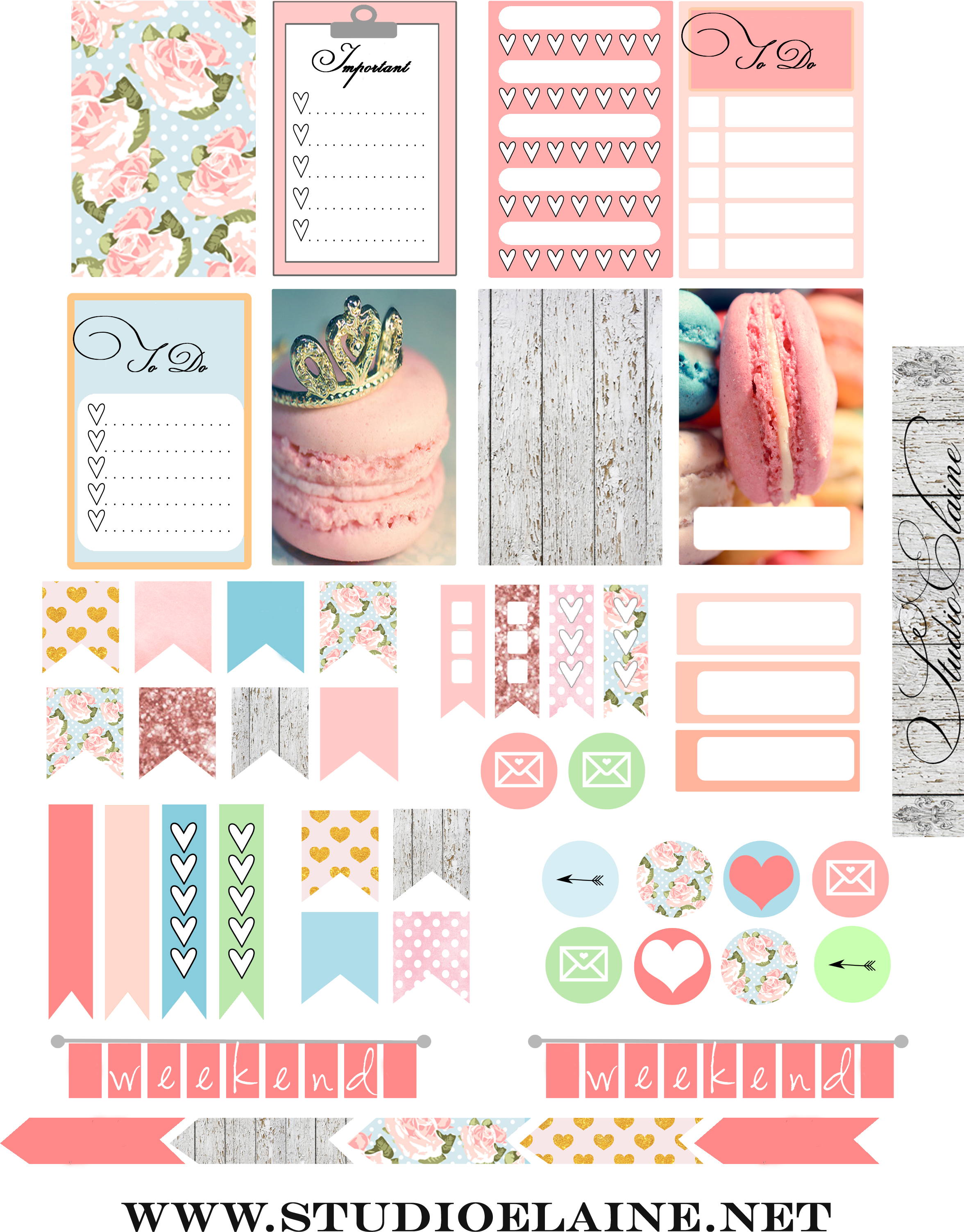 February 2016 - Planner Download - Free Png Planner Stickers (2454x3099), Png Download