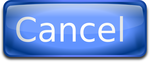 Cancel Button Clip Art - Icon For Cancel Button (600x250), Png Download