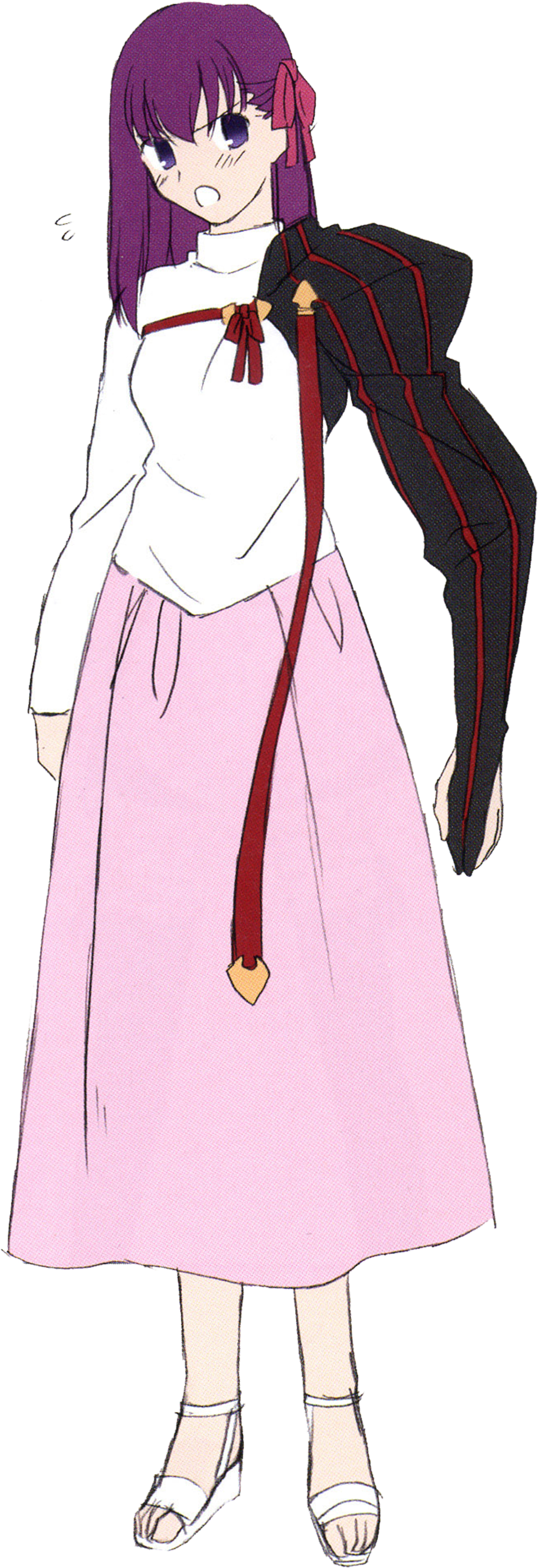 Sakura Magecraft Combat Mystic Code Uniform - Sakura Matou Fate Hollow Ataraxia (1500x3096), Png Download