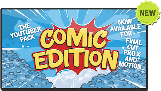 This Pack Is For Apple Final Cut Pro X And Motion And - Final Cut Motion Comic (590x322), Png Download