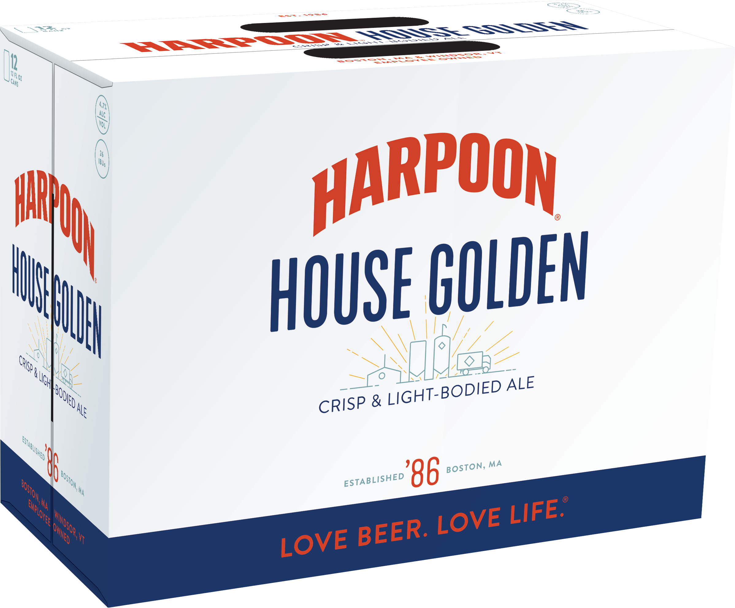 House Golden 12oz 12-pack Cans, Pdf - Harpoon (2397x1984), Png Download