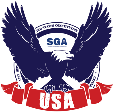 Picture Of Eagle Vector With Sga Logo In Middle - Vector Graphics (400x395), Png Download