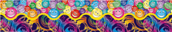 Swirls And Smiles - Handprints Kids Art Pop Apart Border (578x578), Png Download
