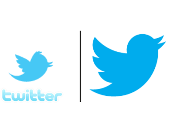 Antes Y Después Del Logotipo De Twitter - Fa Twitter Black Icon (400x300), Png Download