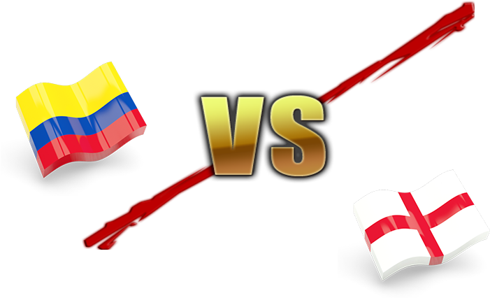 Fifa World Cup 2018 Colombia Vs England Png File - England Vs Croatia Live (780x499), Png Download