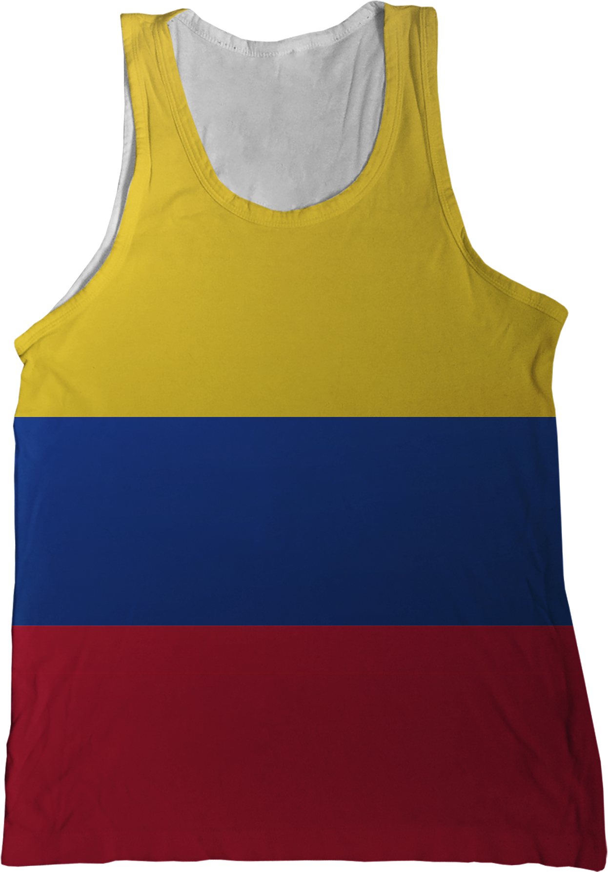 Colombia Flag Tank Top - Colombia (1296x1786), Png Download