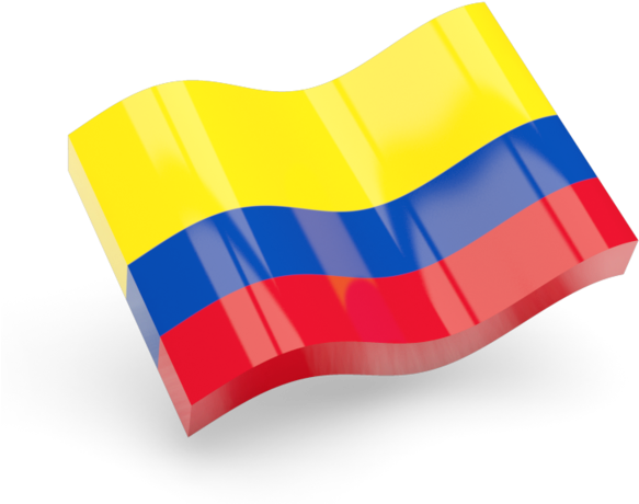 3d Graphics Flag Of Colombia - Flag Colombia Icon Png (640x480), Png Download