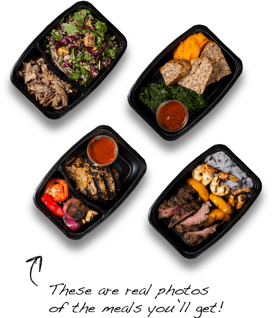 Choose From A Weekly Menu Of 12-13 Items - Precooked Meals (554x647), Png Download