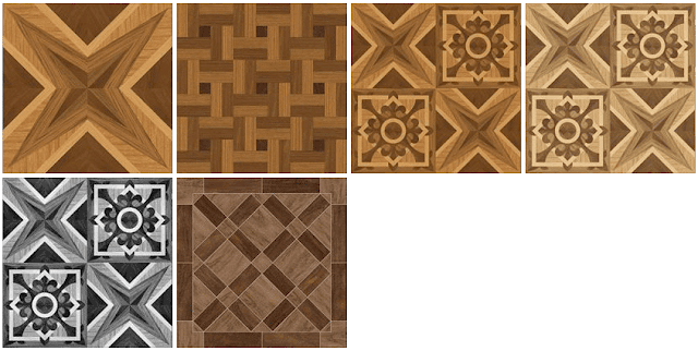Floor Tiles - Wooden Texture Front Elevation Tiles (640x322), Png Download
