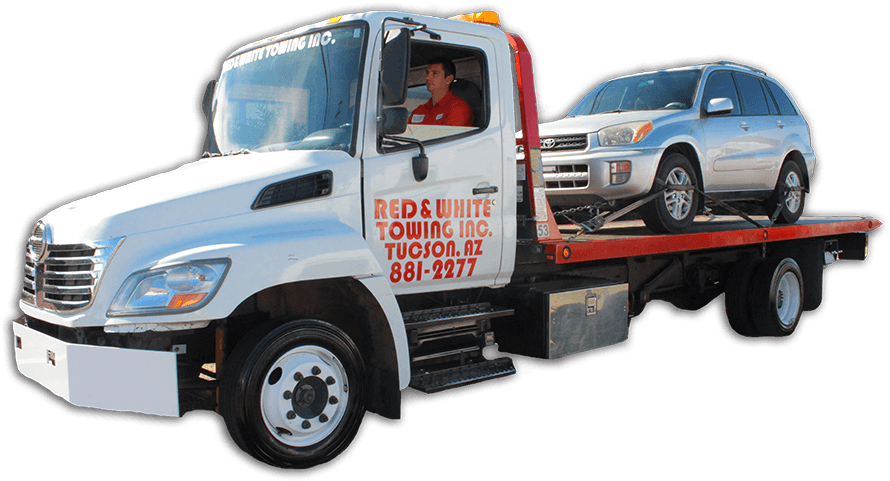 "great Customer Service, Fair Rates And An Awesome - Towing, Tucson, Arizona | Red & White Towing (890x481), Png Download