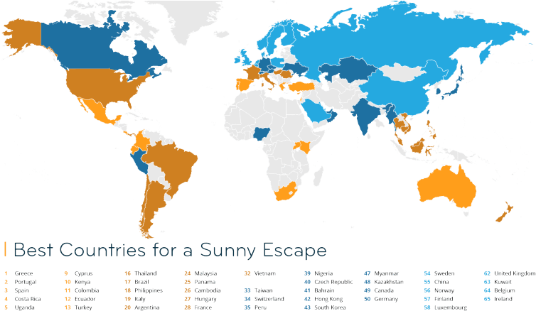Banner Royalty Free Countries For A Sunny Escape Norway - Best Countries With A Great Work Life Balance (777x437), Png Download