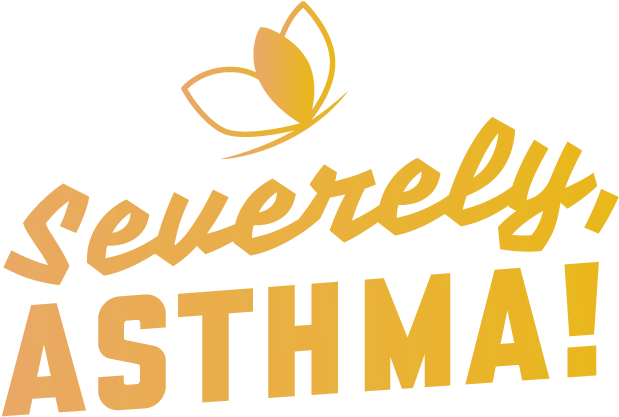 Severely Asthma Logo Yellow Twitter - Asthma (800x554), Png Download
