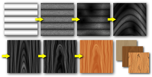 Steps For Creating A Wood Texture - Wood (500x250), Png Download