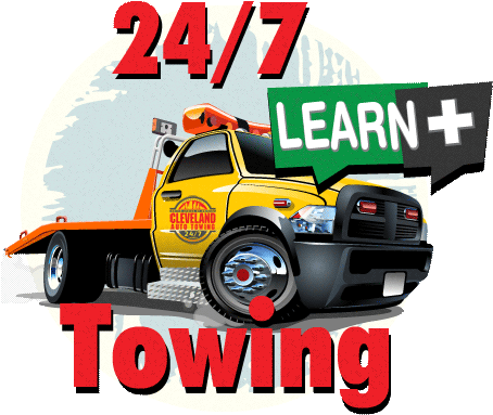 24/7 Towing Cleveland - Towing (460x387), Png Download