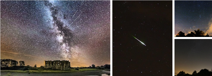 Amazing Perseid Meteor Shower Photos - Custom Black Incipio Dualpro Case For Apple Iphone (851x315), Png Download