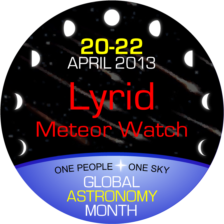 The Lyrid Meteor Shower Peaks On The Evening And Early - Global Astronomy Month (800x800), Png Download