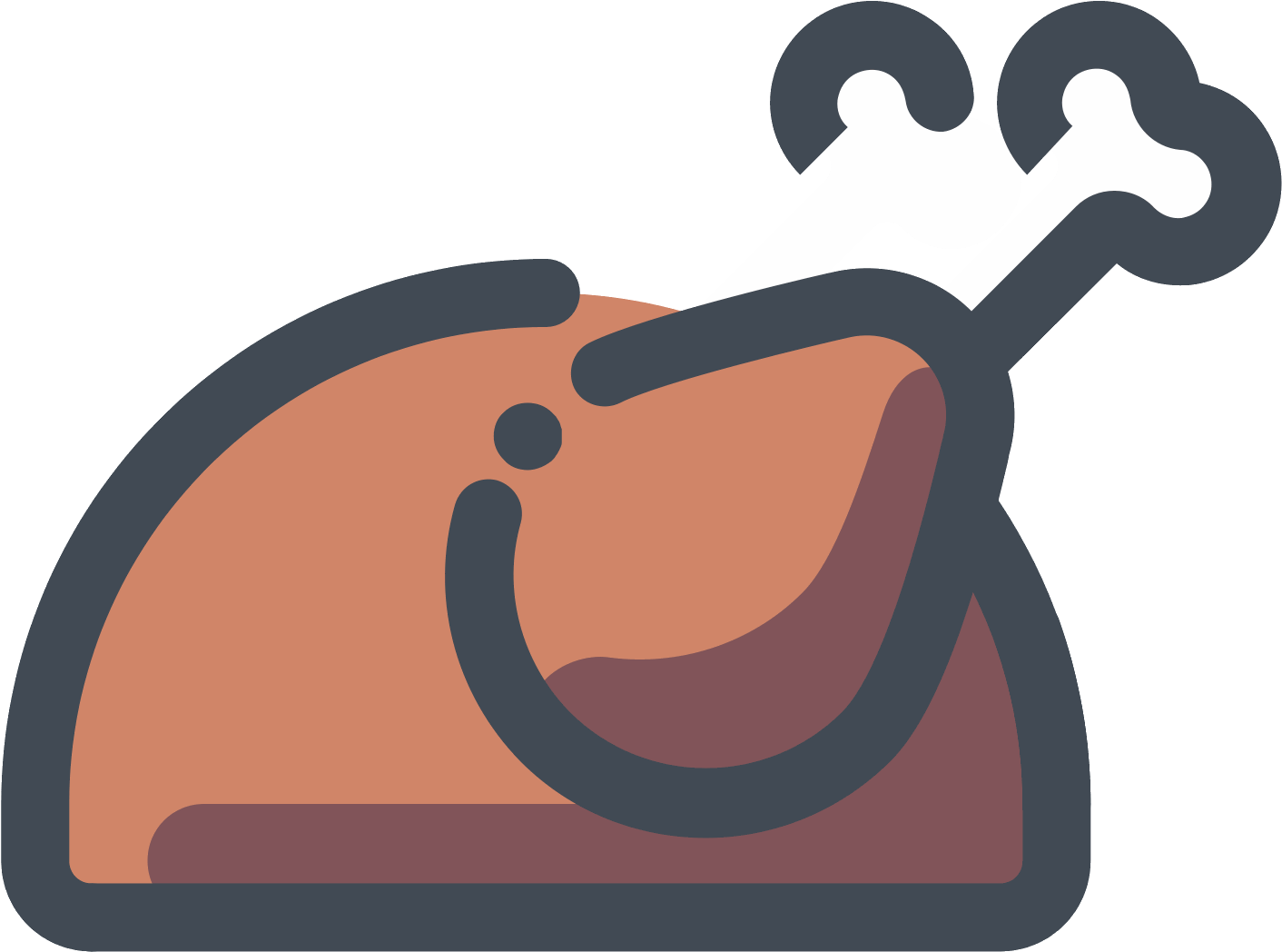 Thanksgiving Turkey Png Jpg Black And White Download - Icon (1600x1600), Png Download