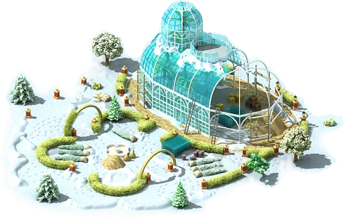 Winter Greenhouse L1 - Scale Model (495x315), Png Download