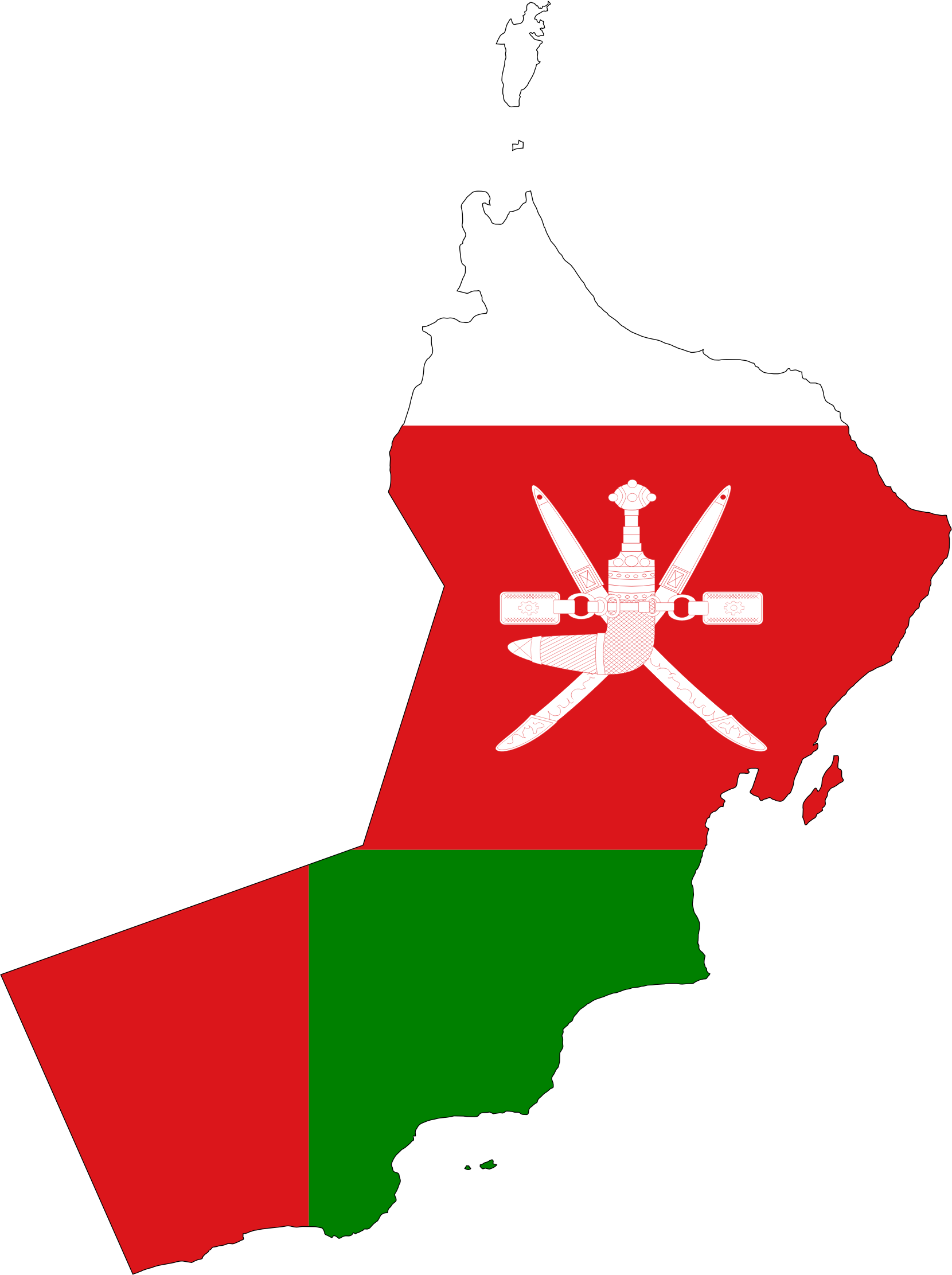 Big Image - Oman Map Clip Art (1660x2223), Png Download