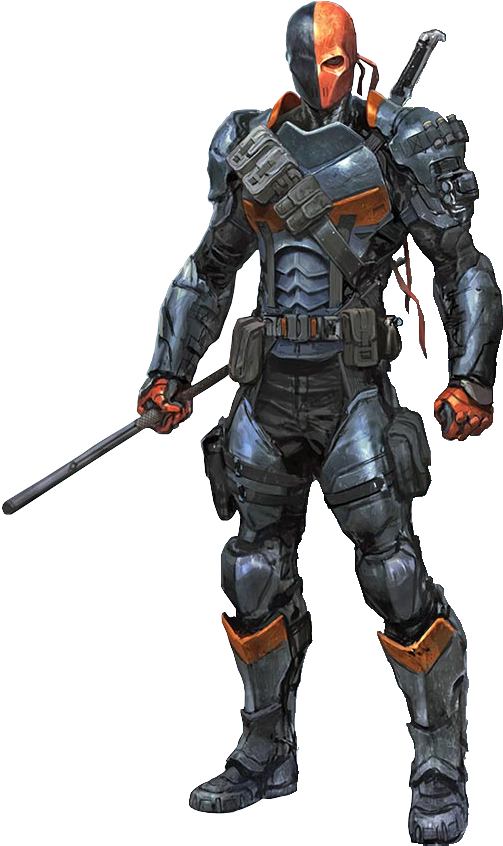 A Dead Stroke - Arkham Knight Suit Cosplay (550x890), Png Download