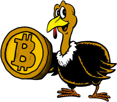 Bitcoin-turkey - Bitcoin Thanksgiving (393x343), Png Download