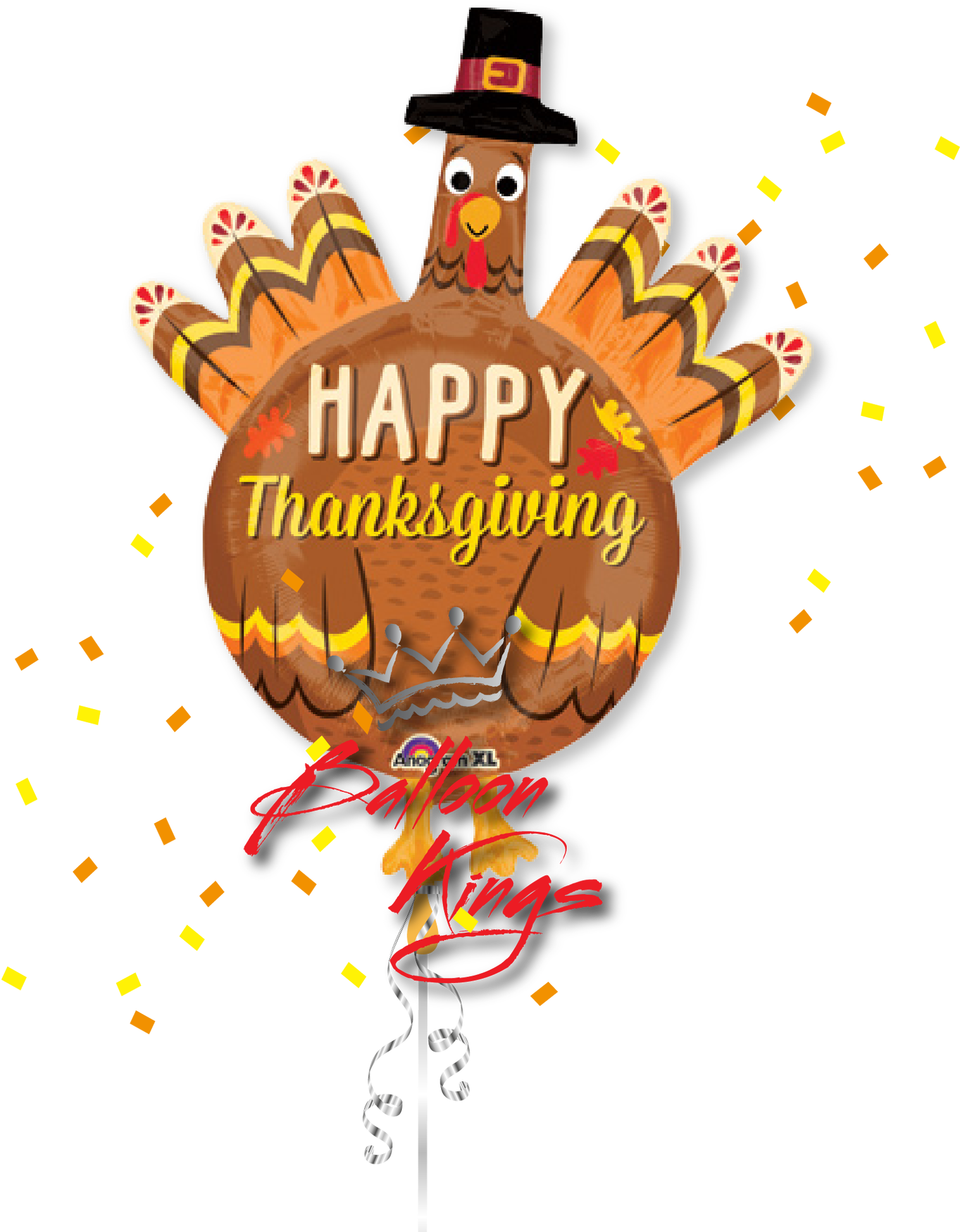 Pilgrim Turkey - Giant Turkey Balloon (2048x2048), Png Download