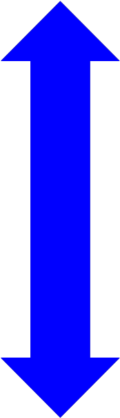 Arrow - Double-sided - Double Sided Arrow Clipart (339x768), Png Download