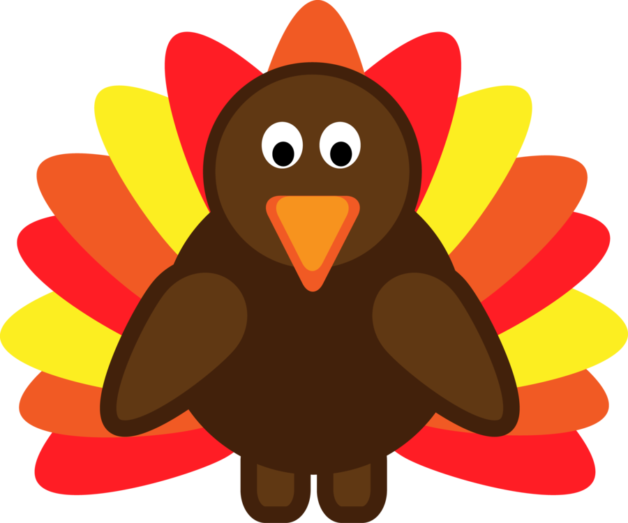 Thanksgiving Thankfulness - Cartoon Turkey (900x750), Png Download