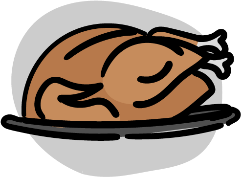 Stress-free Thanksgiving, Turkey (500x500), Png Download