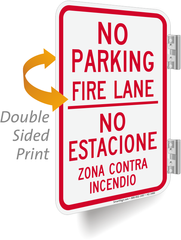Zoom, Price, Buy - No Parking Fire Lane Sign, 18" X 12" (582x800), Png Download