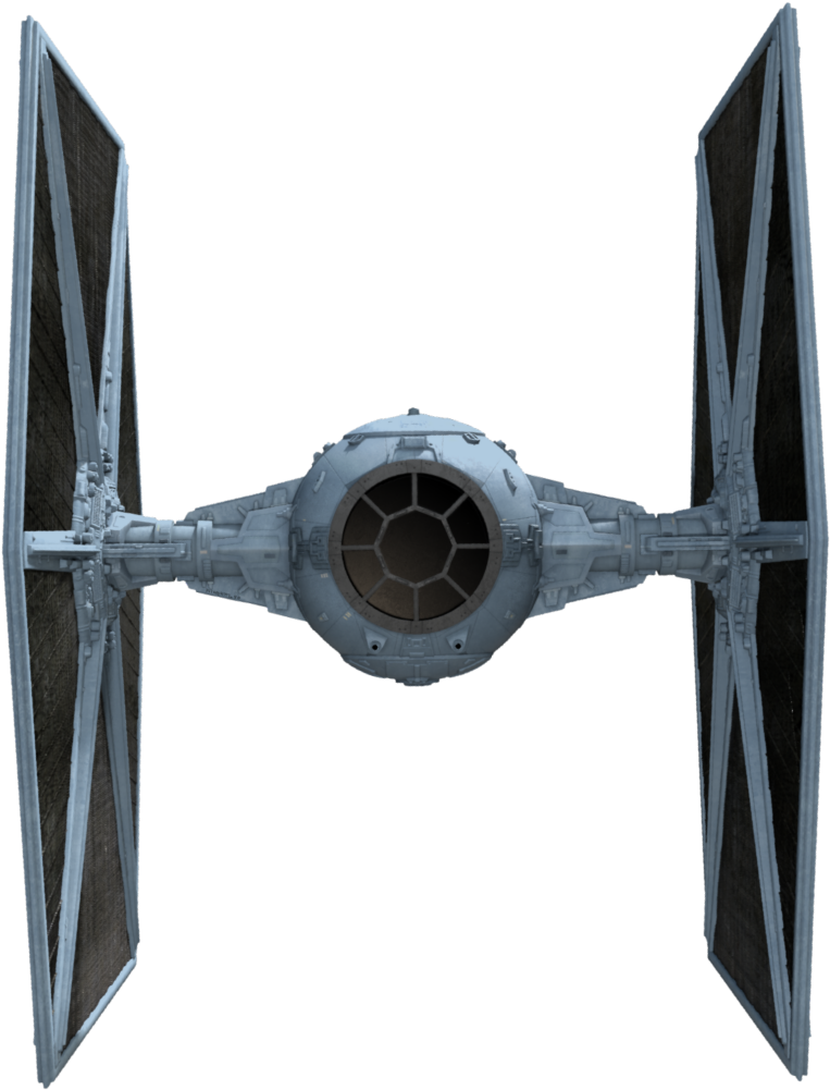Tiefighter3-fathead - Tie Fighter Facing Forward (790x1025), Png Download