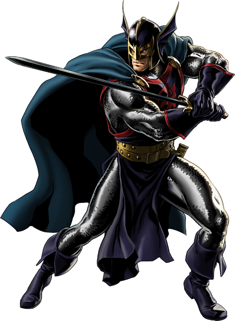 Black Knight Right Portrait Art - Black Knight Marvel (462x630), Png Download