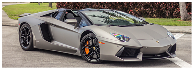 Lamborghini Aventador Roadster - Exotic Car Rental (700x280), Png Download