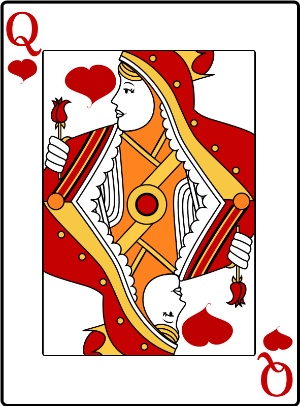 Free Queen Of Hearts - Queen Of Hearts Clipart (800x800), Png Download