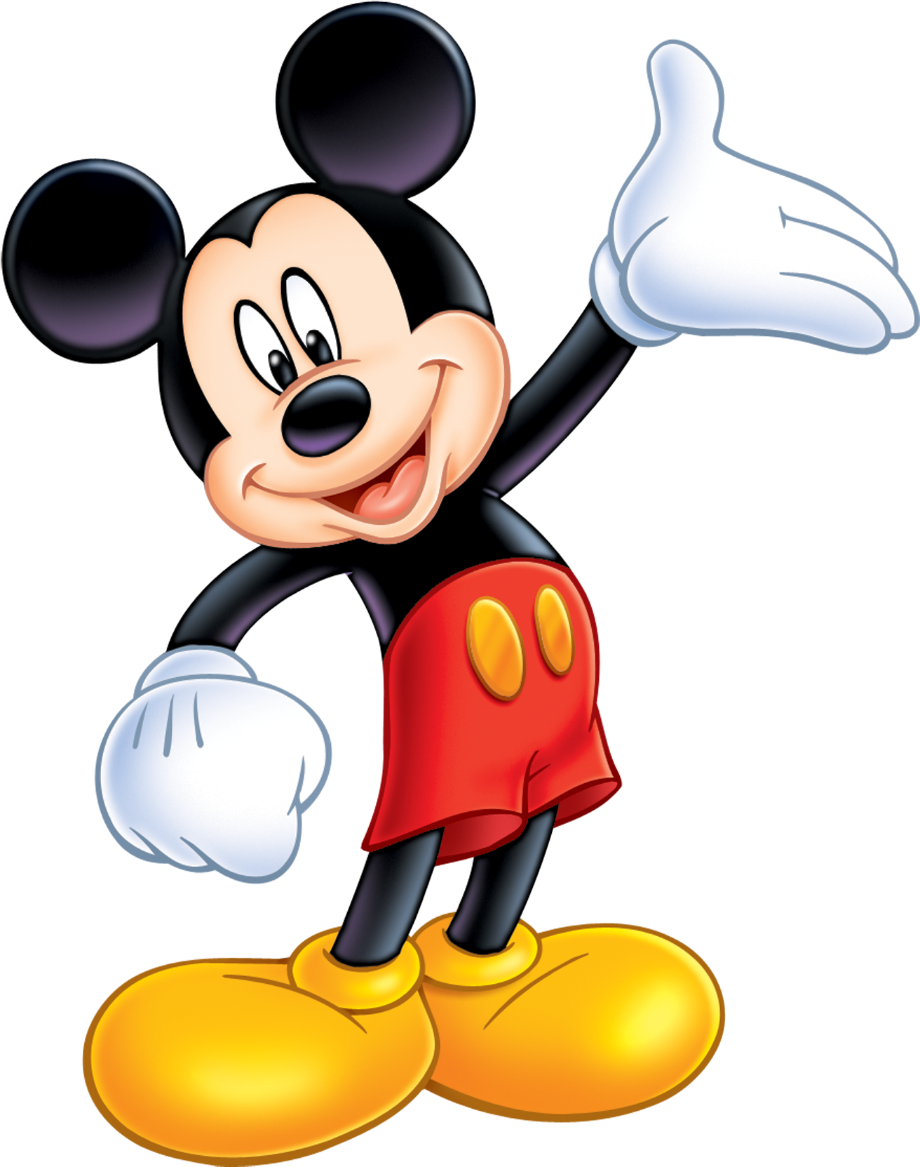 Mickey Mouse Peeking Png Clipart Royalty Free - Mickey Mouse For Coloring (1344x1800), Png Download