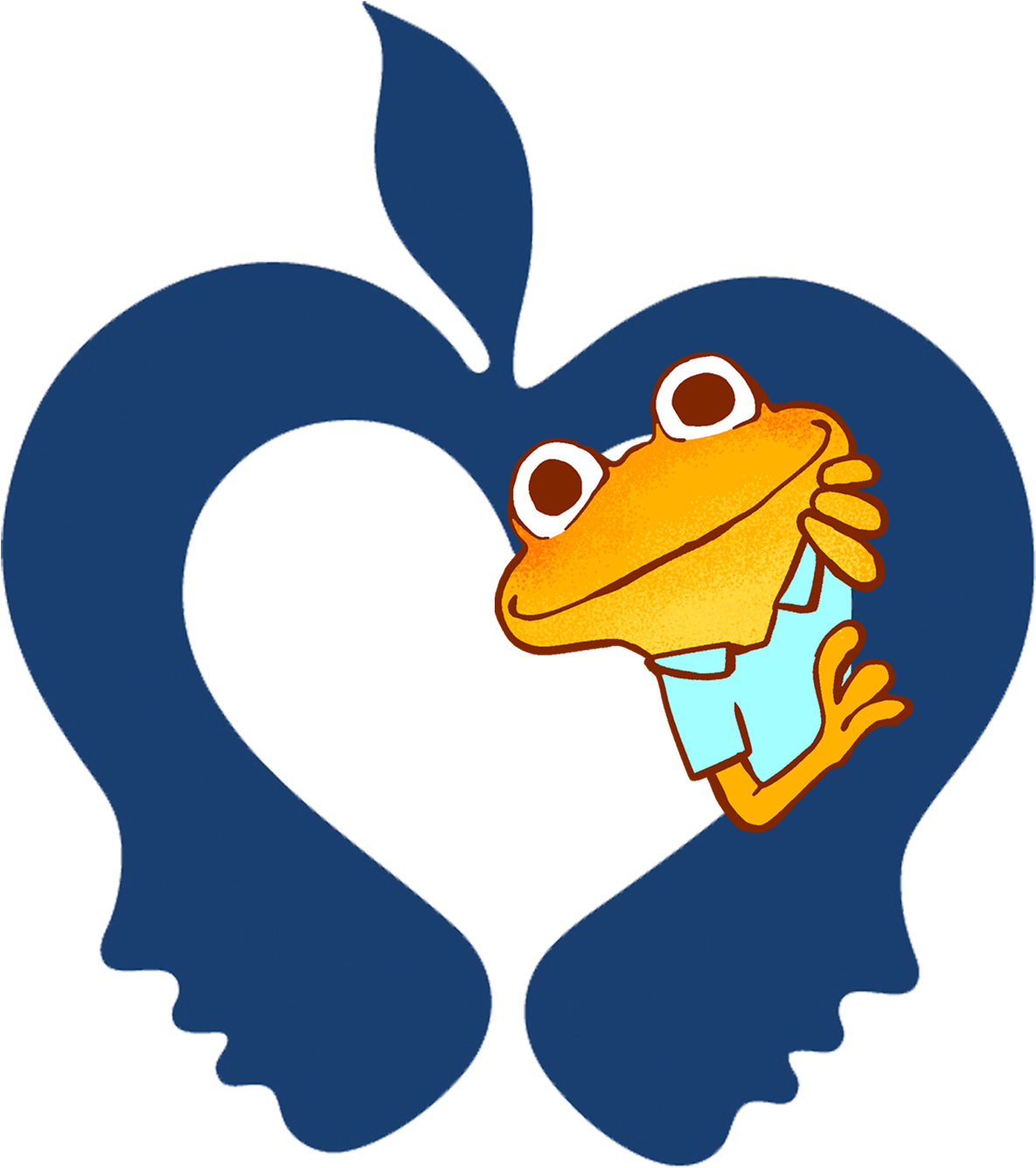 District 54 Apple Logo With Frog Peeking Through - District 54 (1829x1734), Png Download