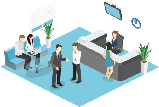 Automate Various Front Office Processes Like Quotation - Front Office Png (600x374), Png Download